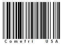 Comefri USA barcode 1 red